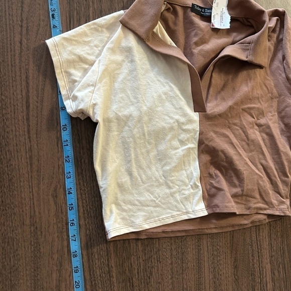 Today and tomorrow extra large new crop top color block - Picture 2 of 6